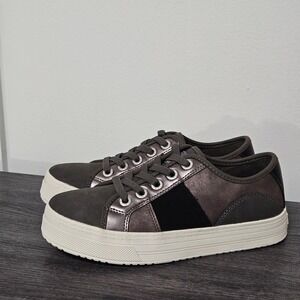 Blowfish Malibu Super Smile Slip-on Sneakers Womens Size 7 Vegan Metallic